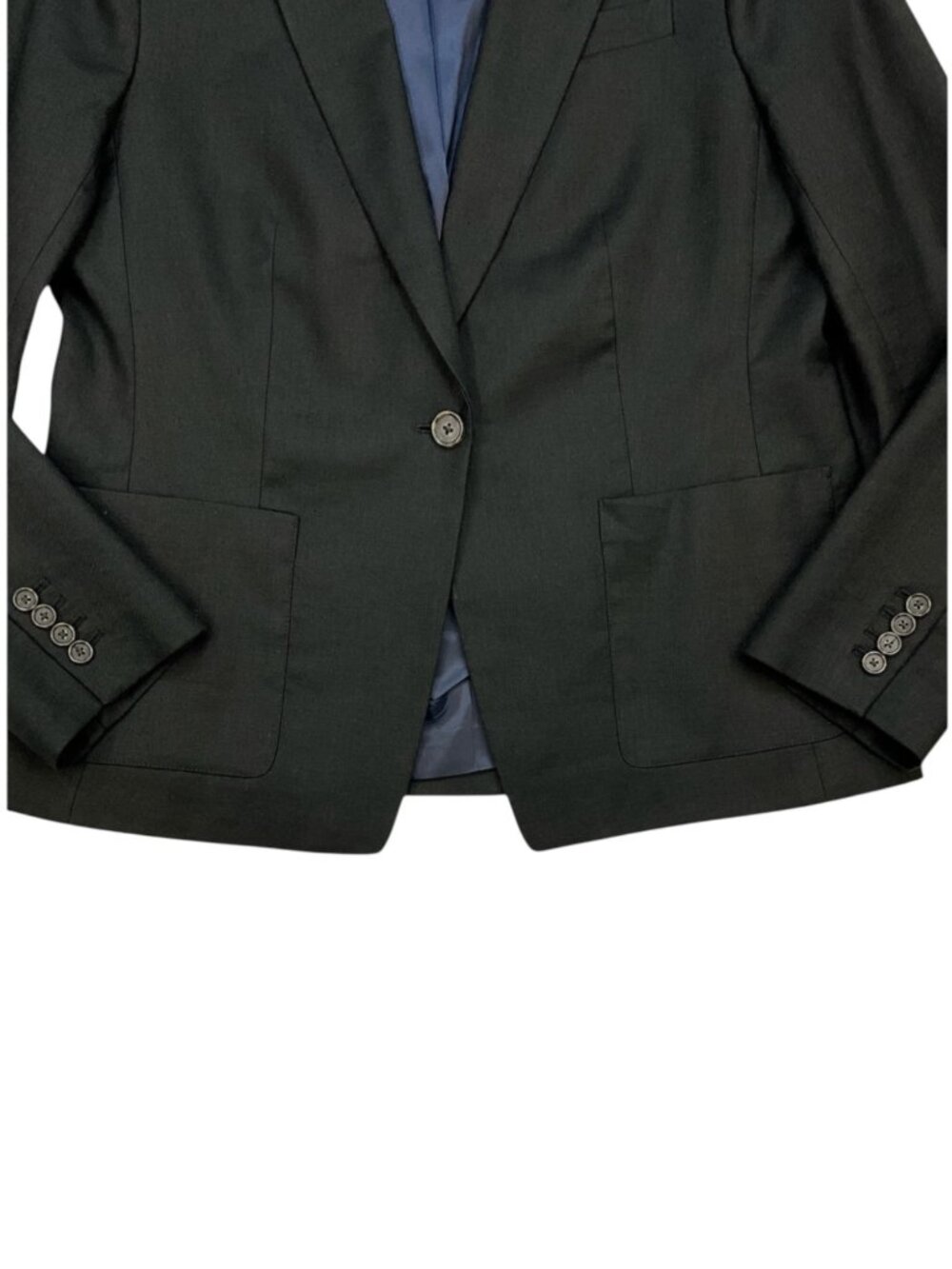 J Crew Helena Blazer 14 Linen Blend Black - Picture 10 of 13